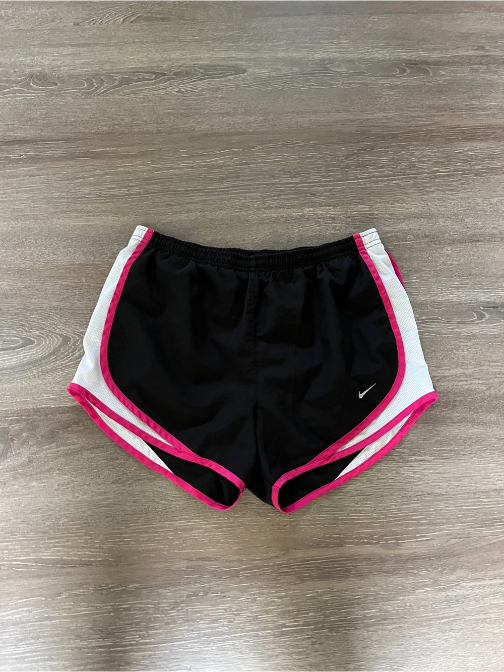 Nike Women’s Black Running Shorts with Pink Trim size small